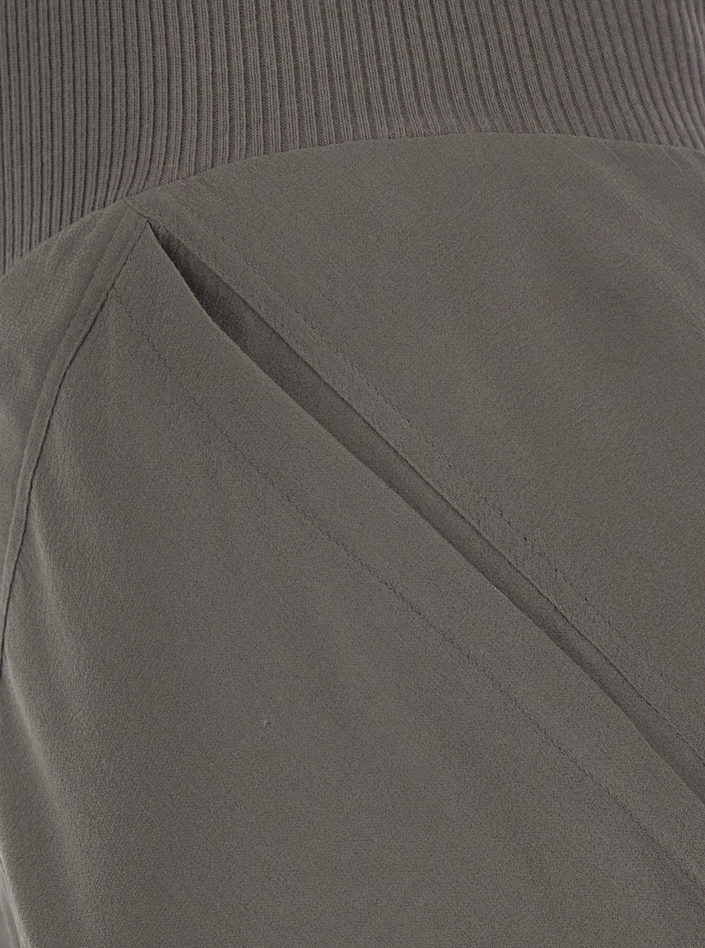 RICK OWENS Rick Owens Women Gray Bias Dust Trousers In Fabric For Clothing