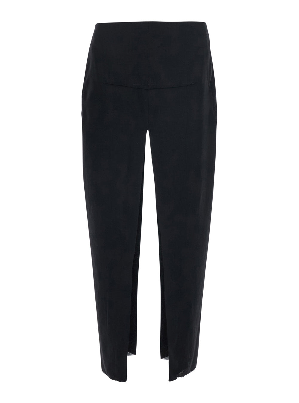 Rick Owens Women Black Women's Sliced Skirt In Tech Fabric