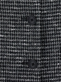 TAGLIATORE Tagliatore Women Daria Single Breasted Short Check Jacket With Notched Revers And One-Button Closure In Gray Women