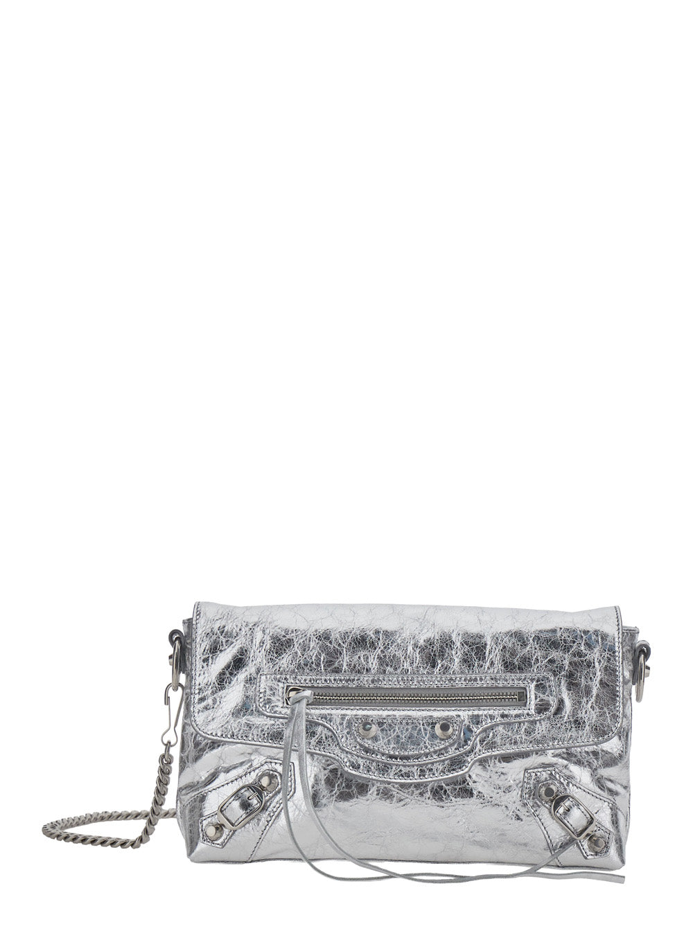 Balenciaga Women Le City Clutch Metallized Arena Pv