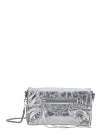 Balenciaga Women Le City Clutch Metallized Arena Pv
