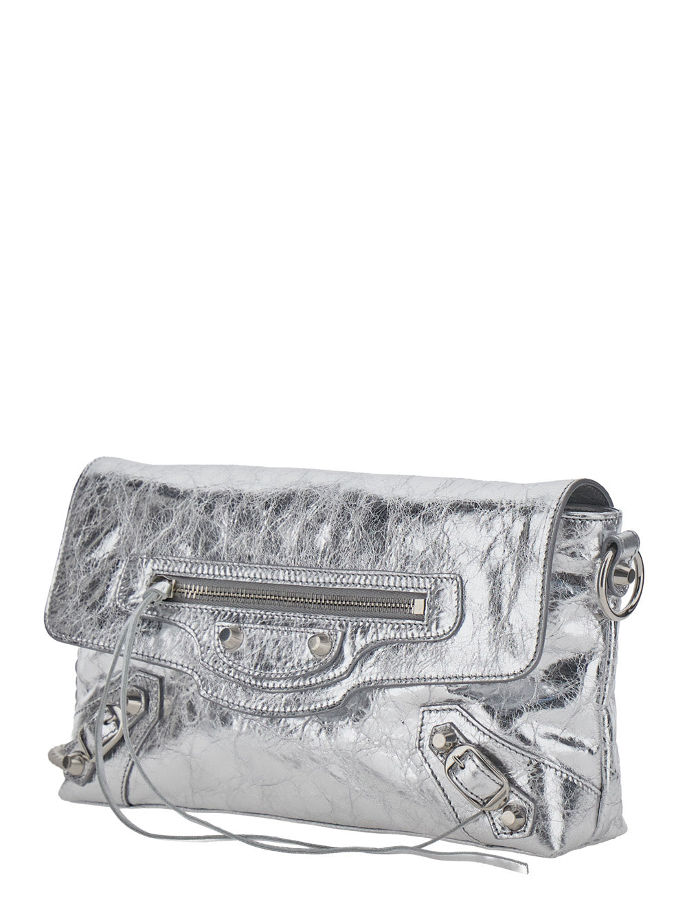 Balenciaga Women Le City Clutch Metallized Arena Pv