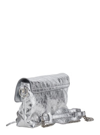 Balenciaga Women Le City Clutch Metallized Arena Pv
