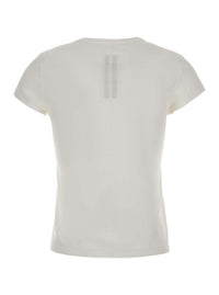 Rick Owens Women Essential Cropped T-Shirt In White Fabric For Women
