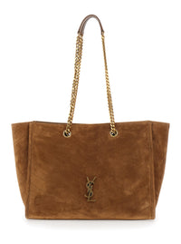 Saint Laurent Women Ysl Bo Niki Shop Ew Suede Satin