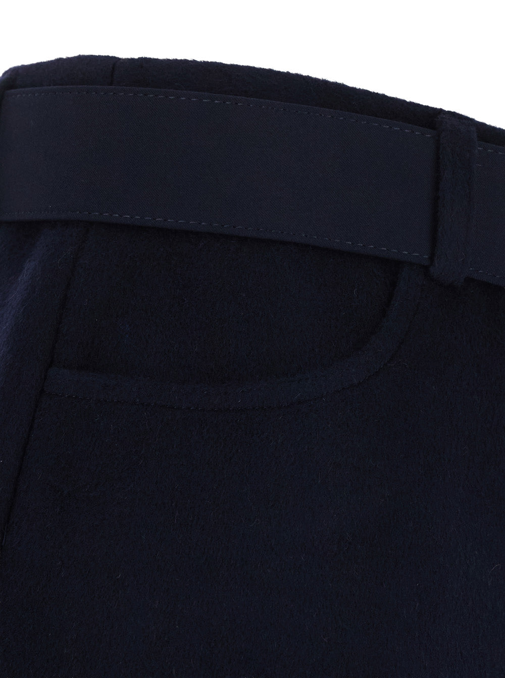 SELF-PORTRAIT Self-Portrait Women Blue Wool Skort With Lace And Pockets For Women