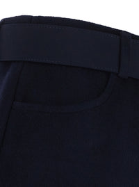 SELF-PORTRAIT Self-Portrait Women Blue Wool Skort With Lace And Pockets For Women