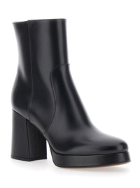 Valentino Garavani Women Bootie | Fawcette | T. 20/90 | Vitello/A. Light Gold Logo