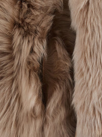 Yves Salomon Women Shearling With Shirt Collar And Zip Closure In Brown For Women