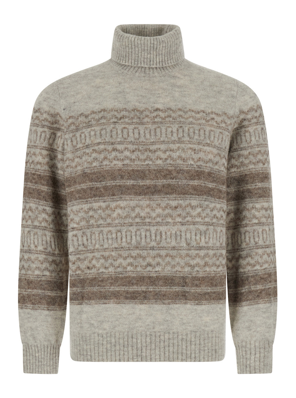 Brunello Cucinelli Men Magliacolloaltonordicjacquard