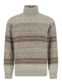 Brunello Cucinelli Men Magliacolloaltonordicjacquard