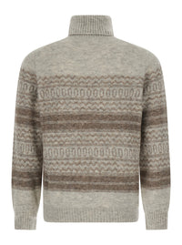 Brunello Cucinelli Men Magliacolloaltonordicjacquard