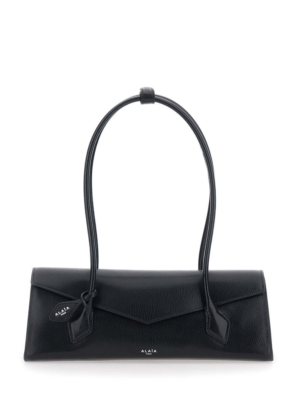 Alaia Women Shoulder Bag Teckel Flap Medium With Leather Details And Alaia Logo, Black, Women