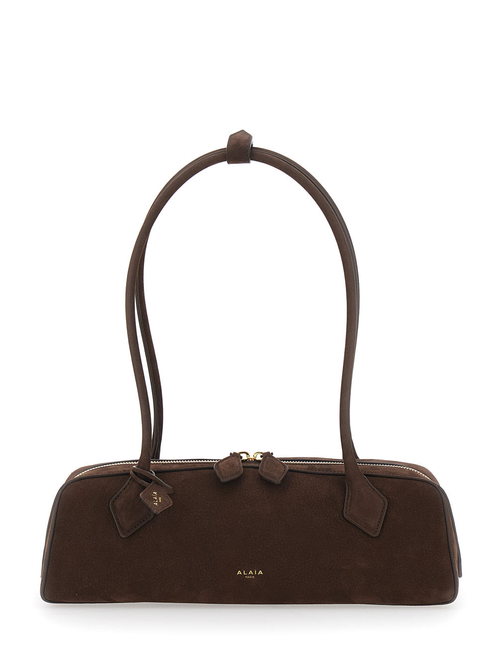 Alaia Women Shoulder Bag With Nubuck And Brown Metal Details For Women