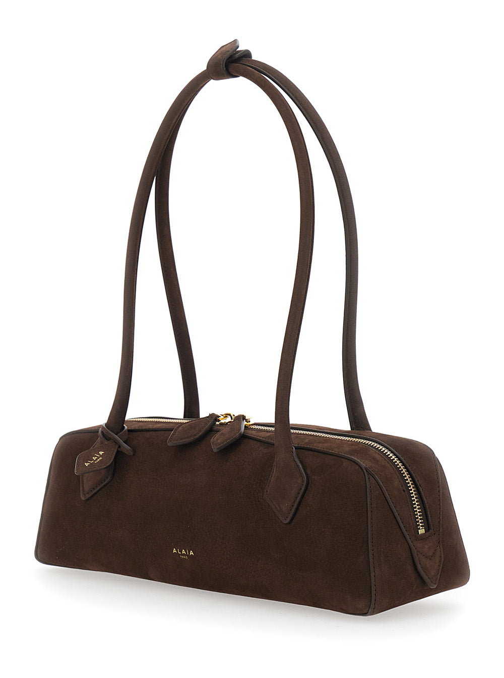 Alaia Women Shoulder Bag With Nubuck And Brown Metal Details For Women