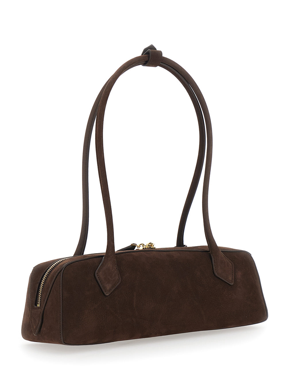 Alaia Women Shoulder Bag With Nubuck And Brown Metal Details For Women