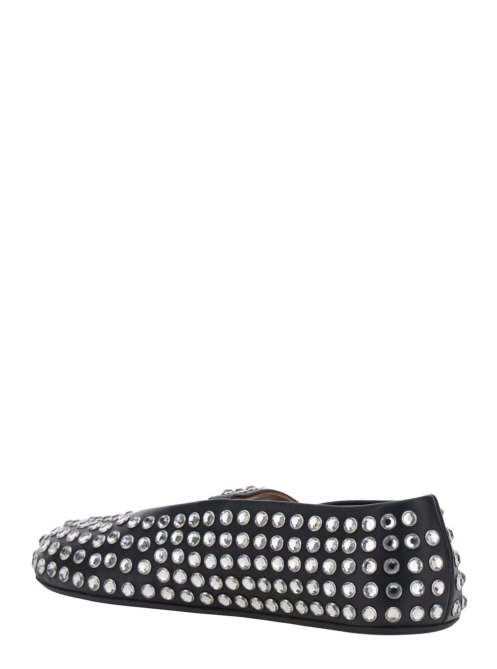 ALAIA Alaia Women Black All-Over Studded Ballet Flats In Leather Women
