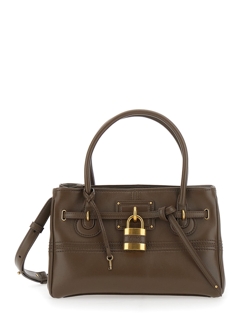 Chloé Women Shoulder Bag Brown With Leather Details