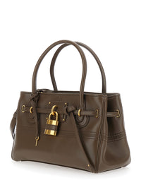 Chloé Women Shoulder Bag Brown With Leather Details