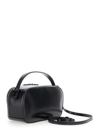 Emporio Armani Women Black Shoulder Bag With Adjustable And Removable Shoulder Strap And Logo Lettering On The Front In Ecoleather For Women