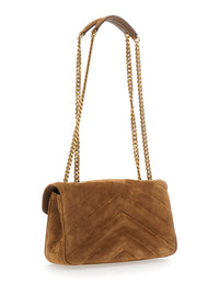 Saint Laurent Women Small Loulou Chain Bag 7 Suede Satin Calf