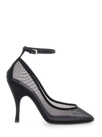 ALAIA Alaia Women Black Décolleté Mesh Design With Adjustable Strap In Fabric Women