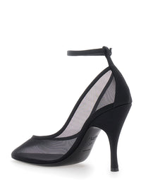 ALAIA Alaia Women Black Décolleté Mesh Design With Adjustable Strap In Fabric Women