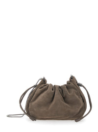 Brunello Cucinelli Women Borsa Bucket Mellow Mini In Camoscio