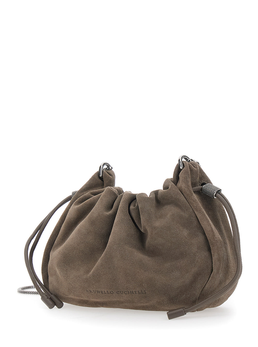 Brunello Cucinelli Women Borsa Bucket Mellow Mini In Camoscio