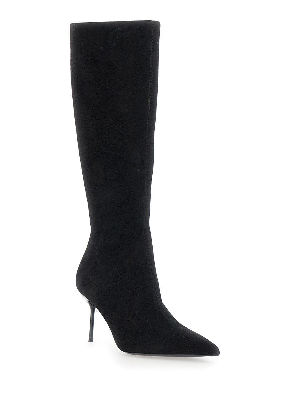 PARIS TEXAS Paris Texas Women 'Lidia' Black Ankle Boots With Pointed Toe And High Heel In Suede Women