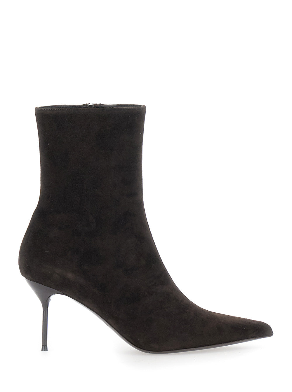Paris Texas Women 'Lidia' Brown Ankle Boots With Pointed Toe And Stiletto Heel In Suede For Women