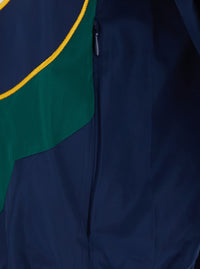 Casablanca Men Casablanca Windbreaker Jacket With Colourblock Appliqué In Blue Tech Fabric Gender Unspecified