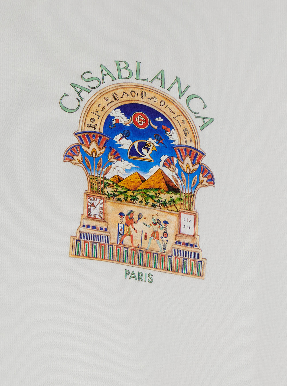 Casablanca Men Classic T-Shirt With An Essential Line And In White Fabric Unisex