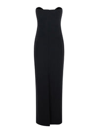 Solace London Women Maxi Sommer Dress In Black Tech Fabric For Women