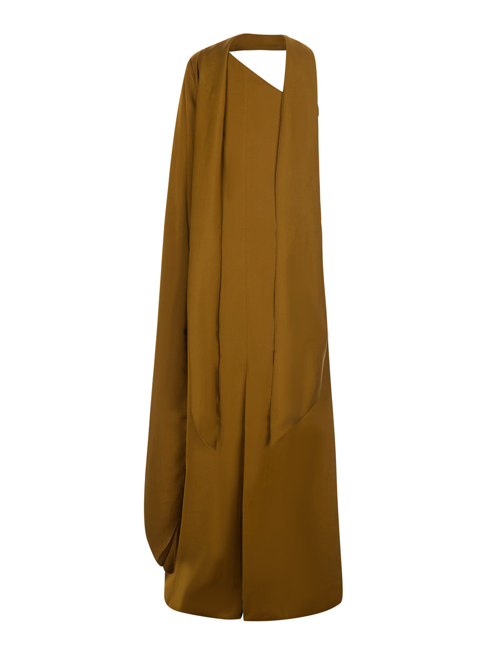 Solace London Women Maxi Long Dress In Beige Fabric For Women