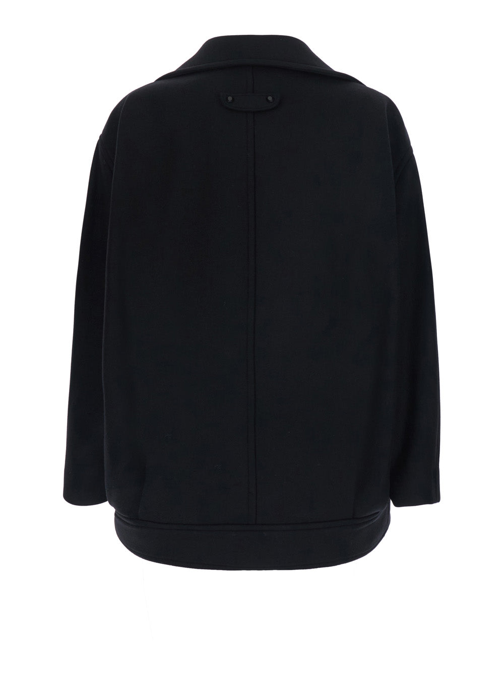 Balenciaga Women Short Cocoon Coat Double Compact Wool