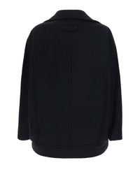 Balenciaga Women Short Cocoon Coat Double Compact Wool