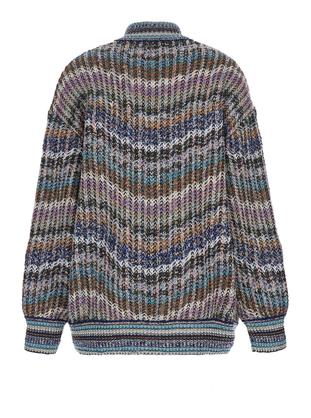 Missoni Women Caperdoni Cardigan With V-Neck And Long Sleeves In Multicolored Wool For Women