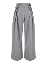 Dries Van Noten Women Hamesa Pants In Gray Tech Fabric With Unisex Details