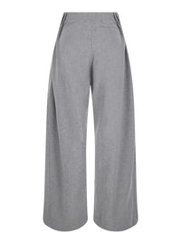 Dries Van Noten Women Hamesa Pants In Gray Tech Fabric With Unisex Details