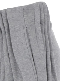Dries Van Noten Women Hamesa Pants In Gray Tech Fabric With Unisex Details