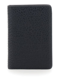 Maison Margiela Men Wallet With Four Stitches On The Back In Black Leather For Women
