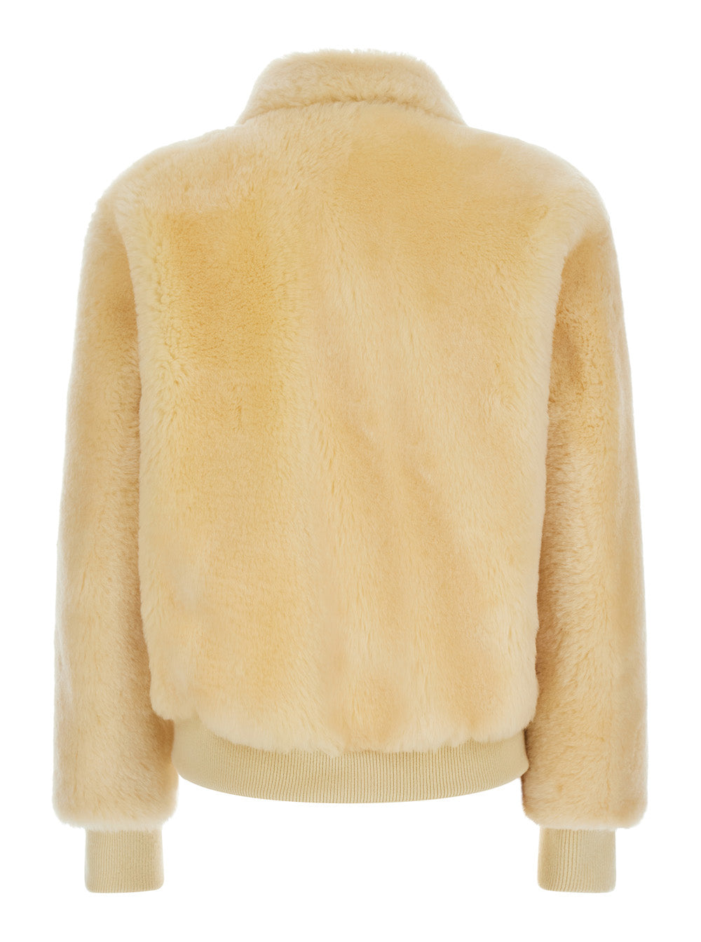 Bottega Veneta Women Teddy Straight Shearling Blouson Leather Details