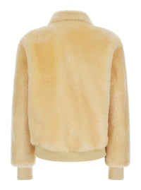 Bottega Veneta Women Teddy Straight Shearling Blouson Leather Details