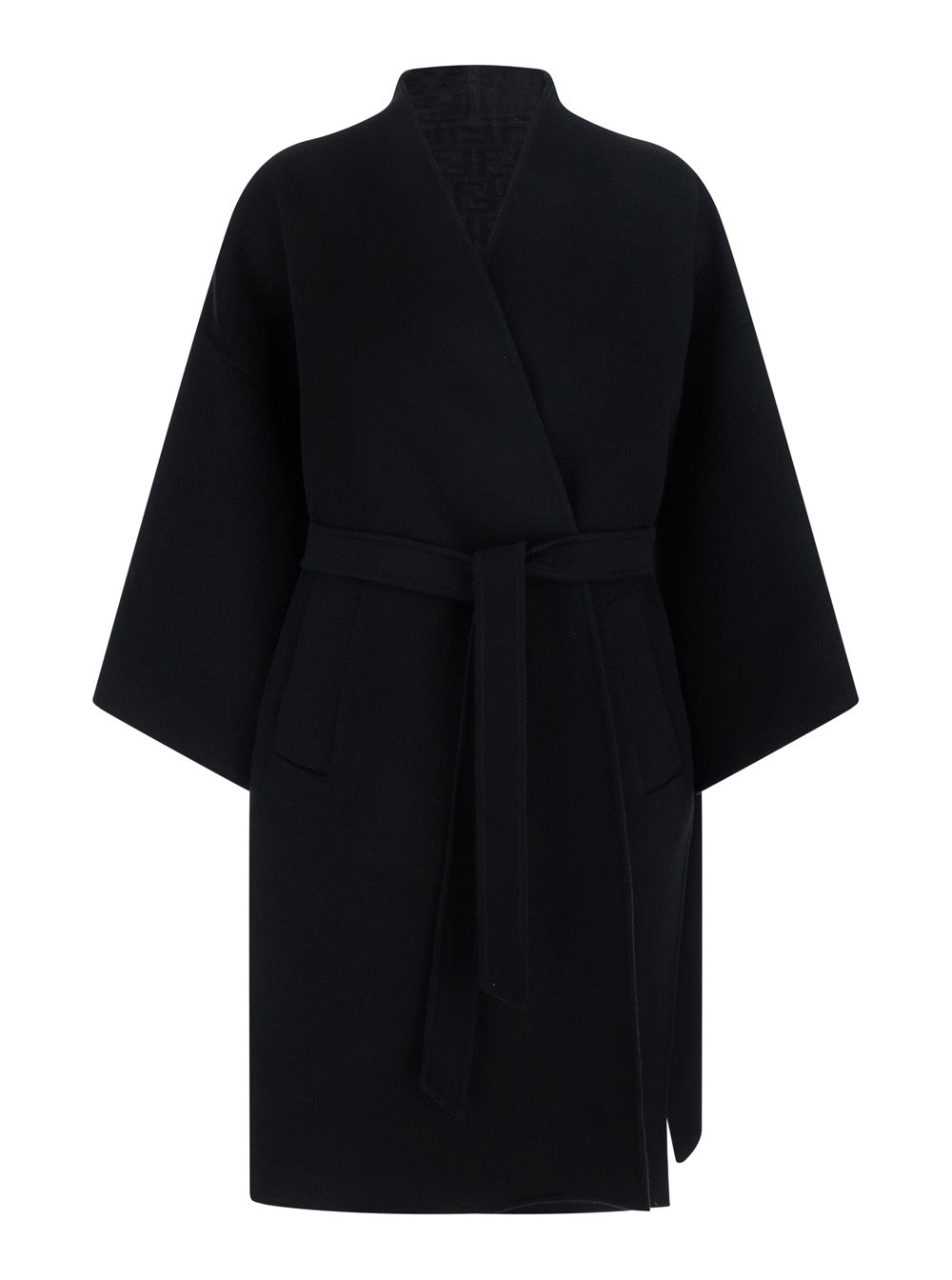 Fendi Women Coat Ff Double Wool