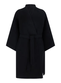 Fendi Women Coat Ff Double Wool