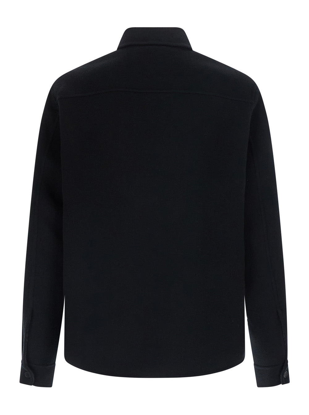 Fendi Men Lana Double Ff Camicia Con Bottoni
