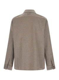 Jacquemus Men Beige Jacket With Front Zip Closure And Side Pockets