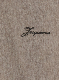 Jacquemus Men Beige Jacket With Front Zip Closure And Side Pockets