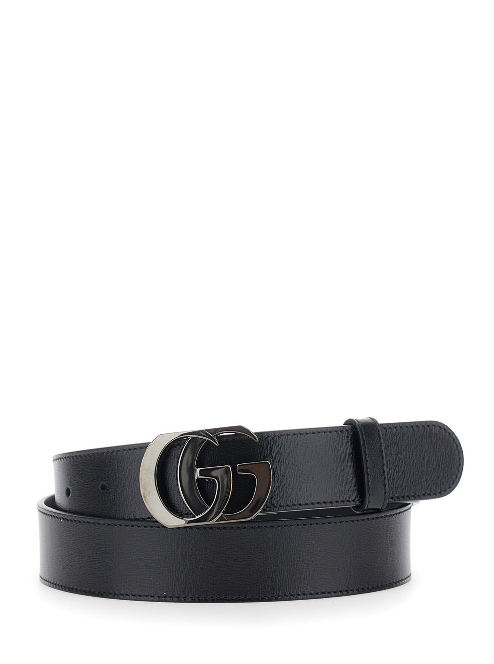 Gucci Men Gg Cut Rutenio Con Pelle Nera